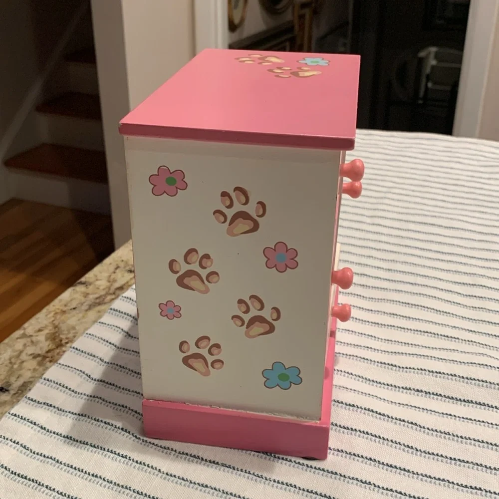 Pink Cat design Jewelry Box